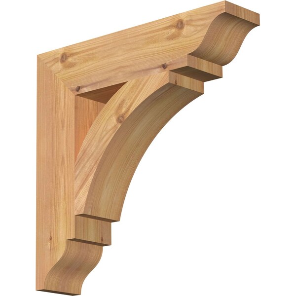Ekena Millwork Thorton Traditional Smooth Bracket, Western Red Cedar, 3 1/2"W x 16"D x 16"H BKT04X16X16THR01SWR - main